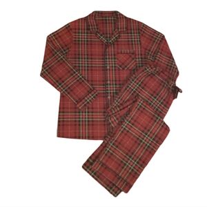Wondershop Plus Womens Tartan Plaid Pajama Set - Red and Green - 4X